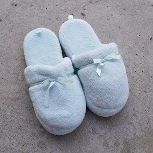 ~FREE WITH PURCHASE~ NWOT! Fluffy Baby Blue Slippers